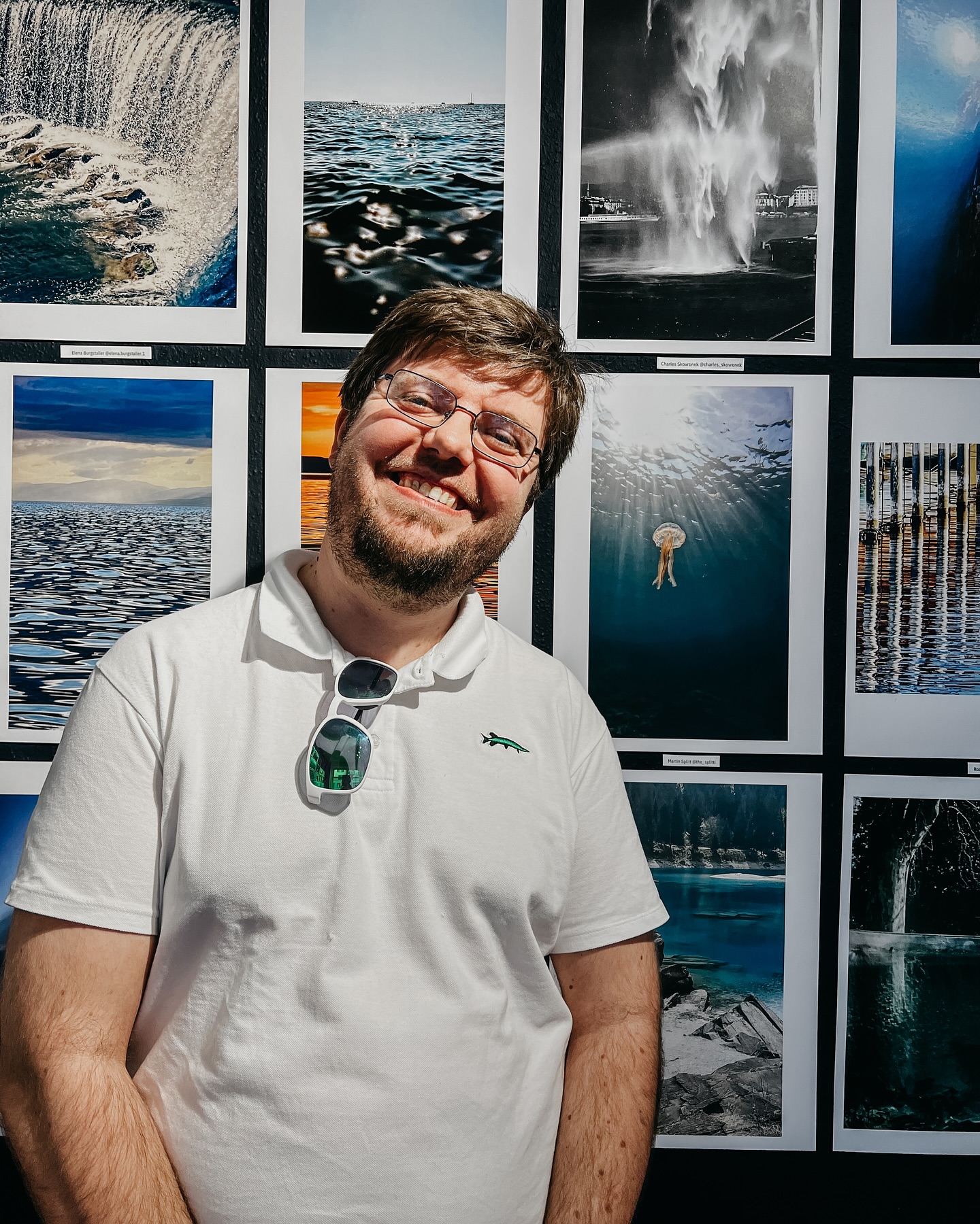 Martin Splitt's artwork in the Water Element exhibition at Stage Space Zurich, 2025
